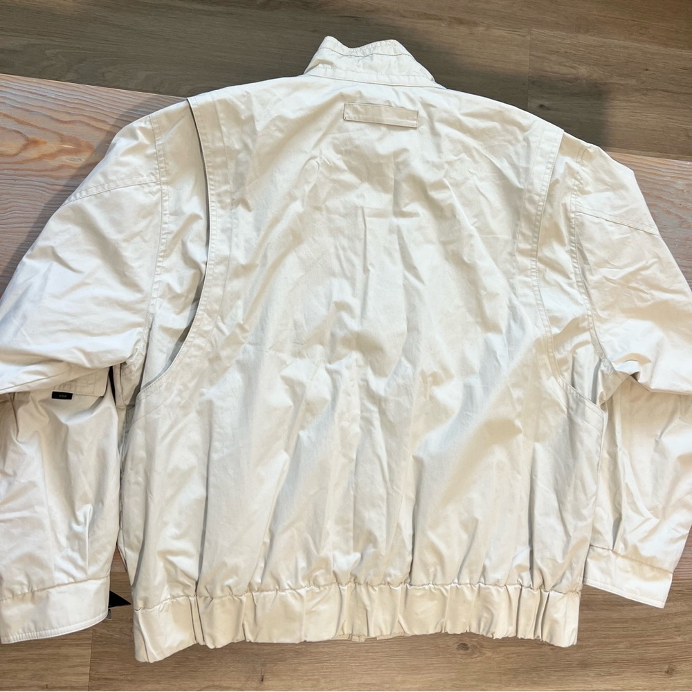 London Fog Bomber Jacket size Large in neutral beige - Picture 10 of 10